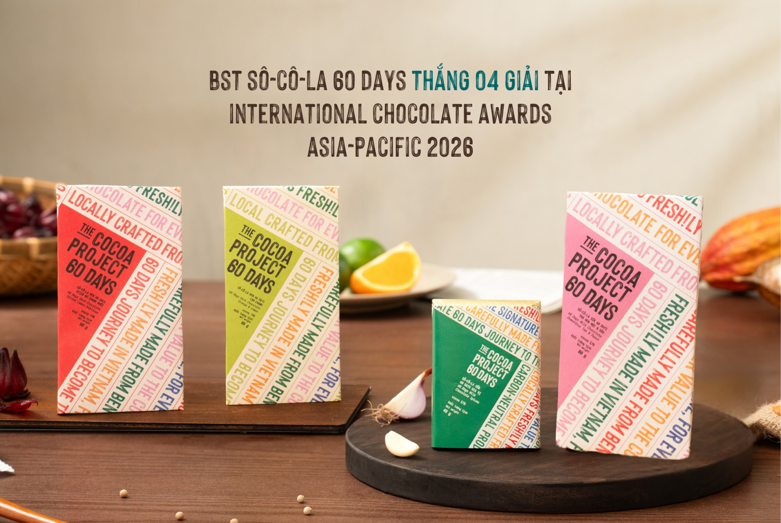 SÔ-CÔ-LA 60 DAYS THẮNG LỚN TẠI CUỘC THI SÔ-CÔ-LA THỦ CÔNG LỚN NHẤT THẾ GIỚI